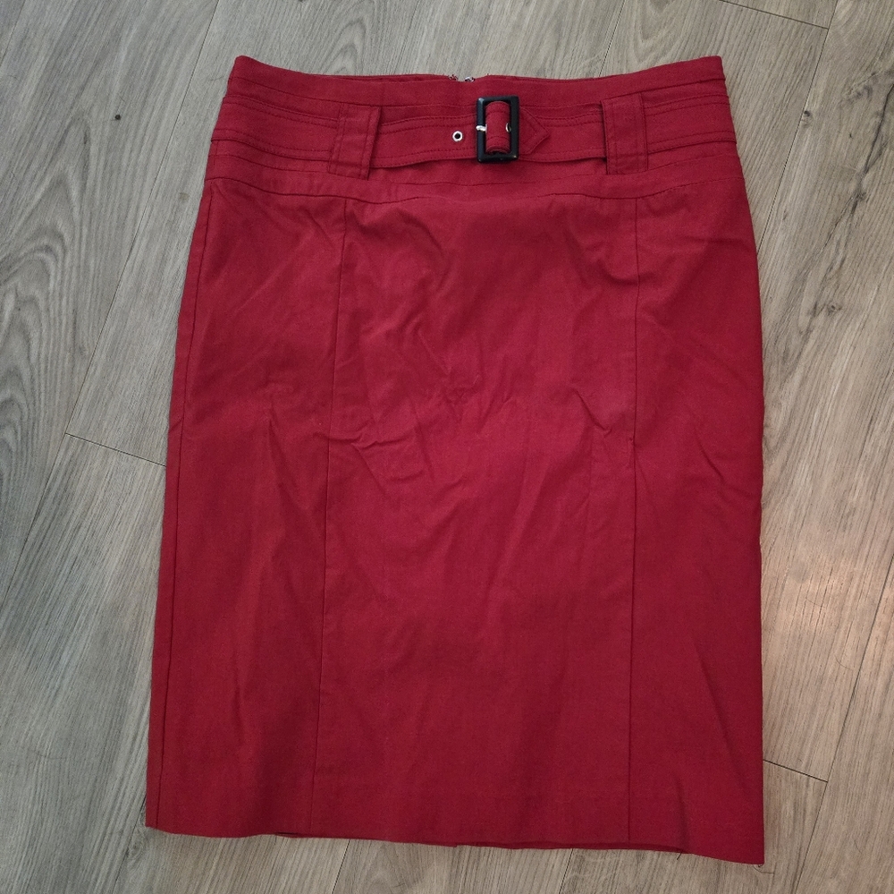 Red Pencil Skirt